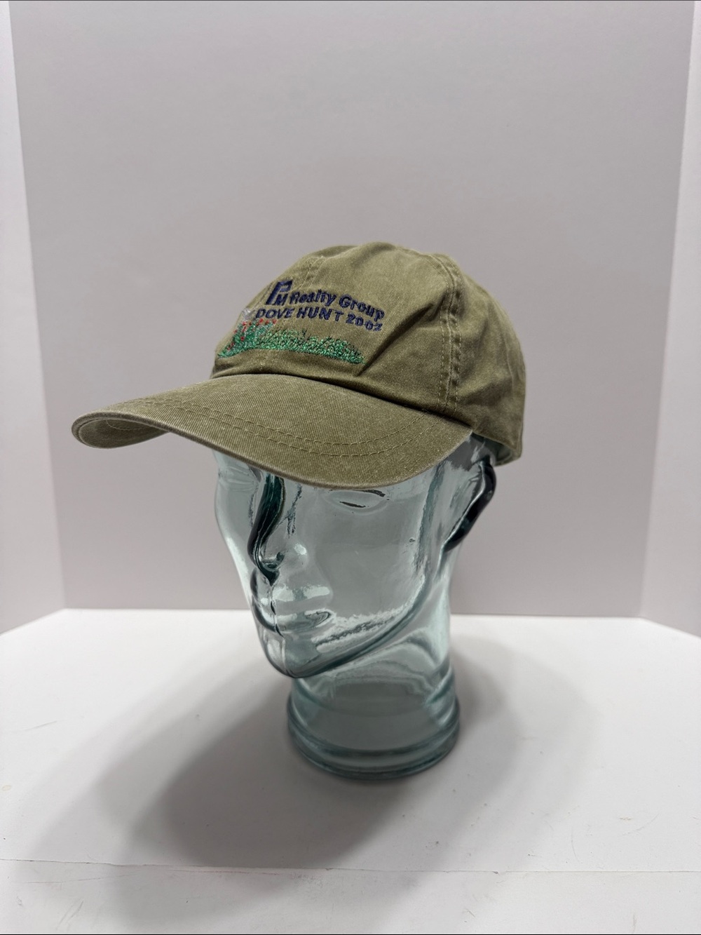 LUNA BASICS Olive Green Cap with Subtle Washed Finish